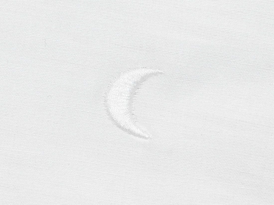 Parure de lit satin de coton lune blanche