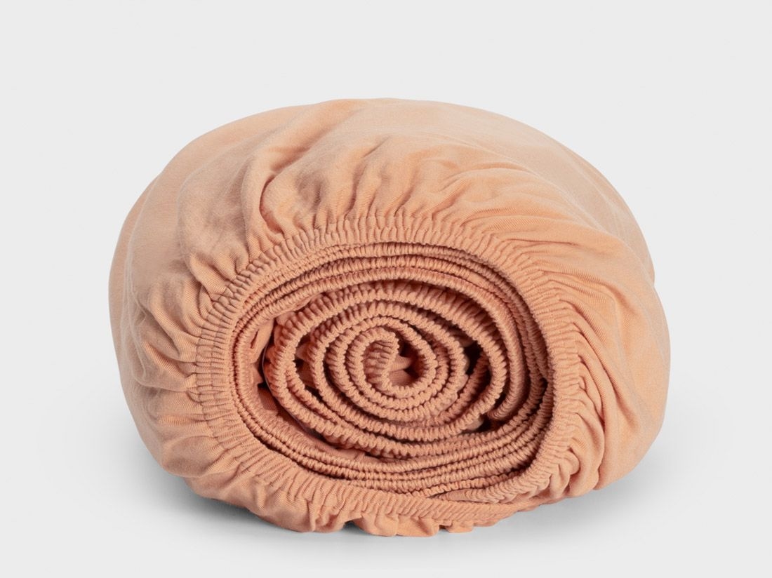 Kinderhoeslaken jersey perfect peach