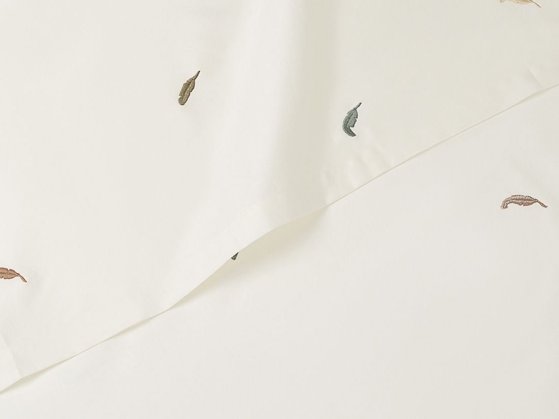 Drap plat enfant satin de coton plume multicolore