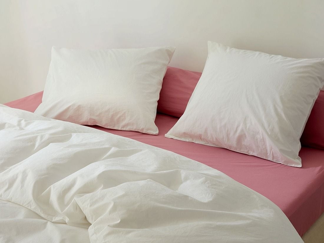 Kussensloop percal katoen blissful white