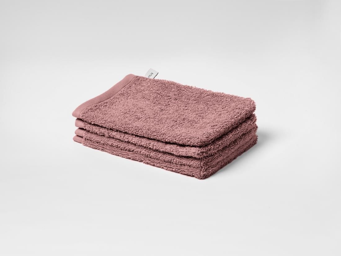 Washandjes terry blush rose 15x22 - 4 st