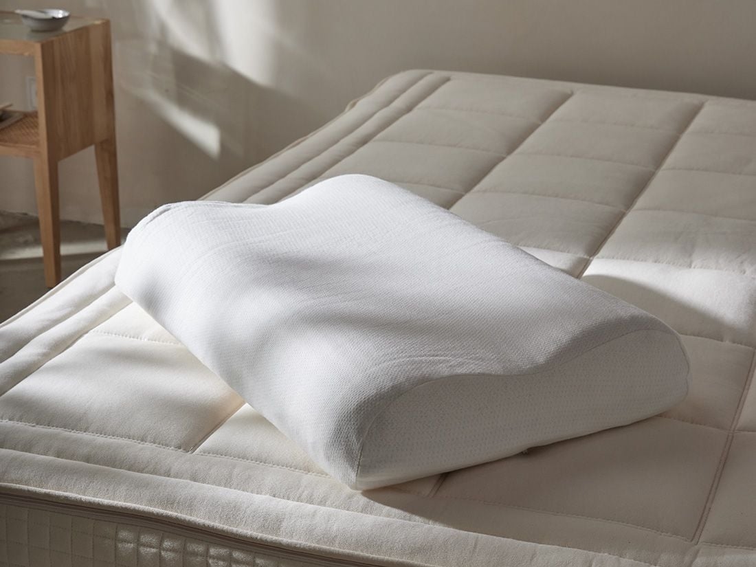 Oreiller latex naturel wave 44x63x11/13 moelleux