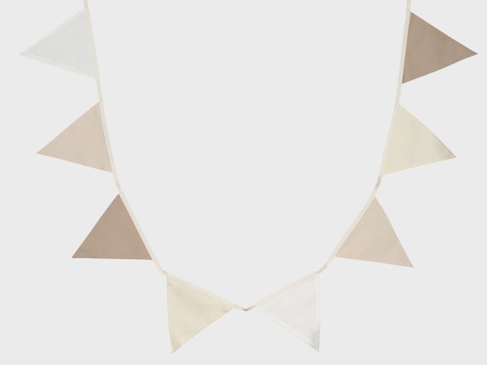 Vlaggenlijn katoen neutral 3.6m