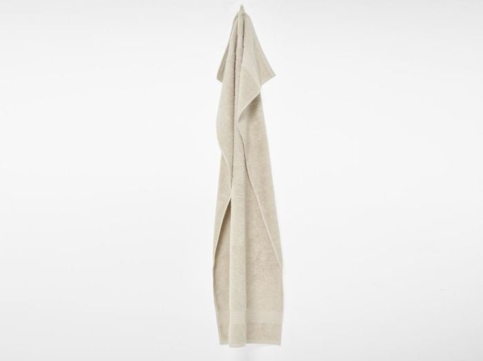 Douchelakens terry white sand 70x140 - 2 st