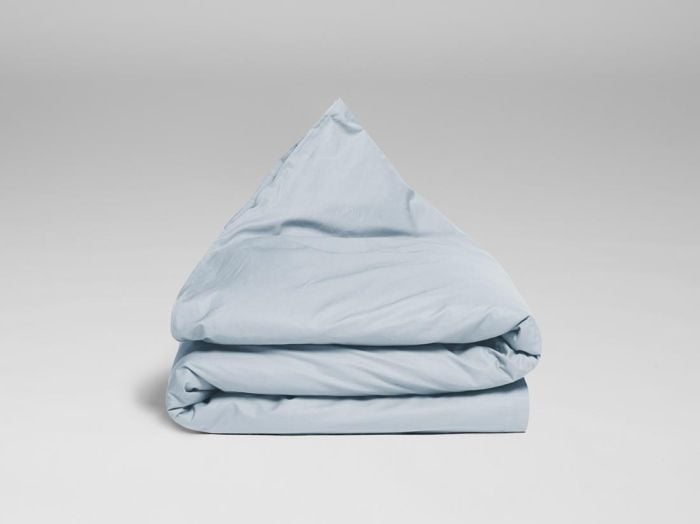 Kinderdekbedovertrek katoen satijn sky blue