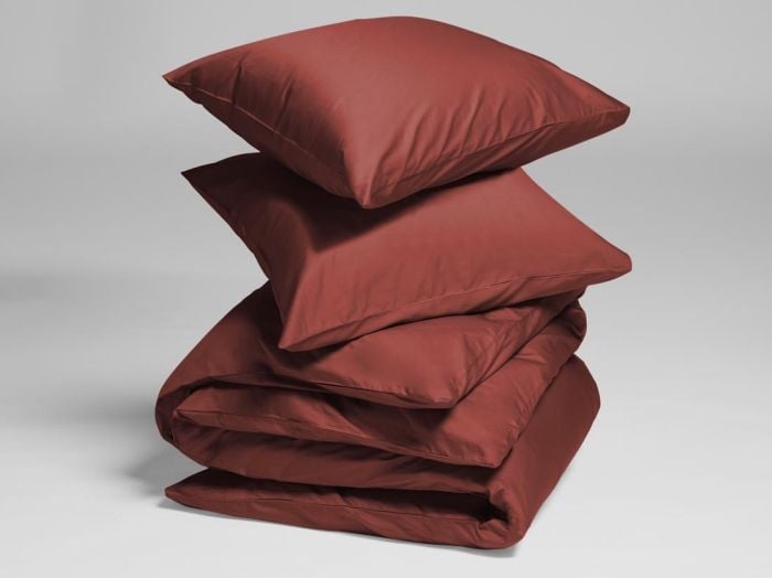 Dekbedovertrek katoen satijn radiant red