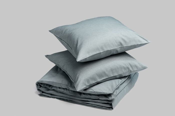Dekbedovertrek katoen TENCEL™ green chambray