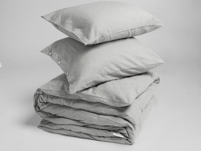 Dekbedovertrek flanel light grey