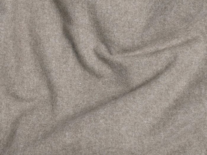 Taie de traversin flanelle de coton marron pierre 37x160