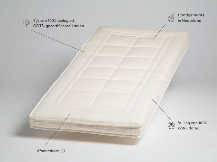 Ledikant matras 60x120 natuurlatex