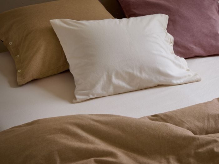 Kussensloop flanel honey chambray