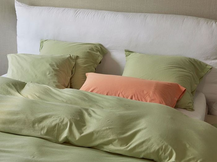 Kussensloop jersey pistachio green