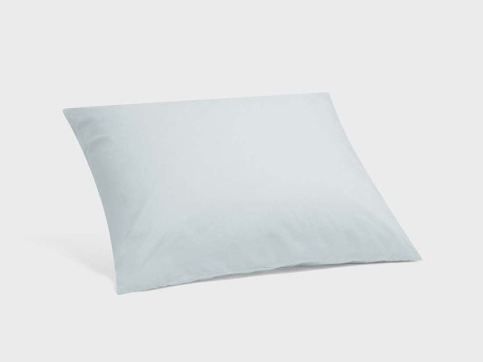 Taie d'oreiller percale de coton bleu pétillant