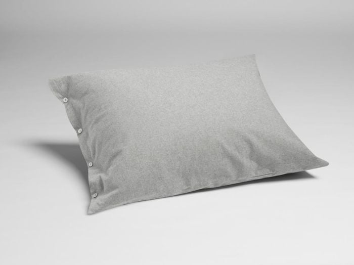 Kussensloop flanel light grey